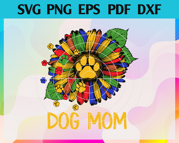 Download Vintage Dog Mom Colorful Sunflower Mothers Day Svg Mothers Day Svg S Newchic Digital