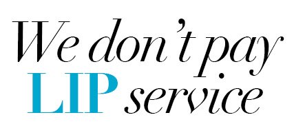 we don't pay lip service