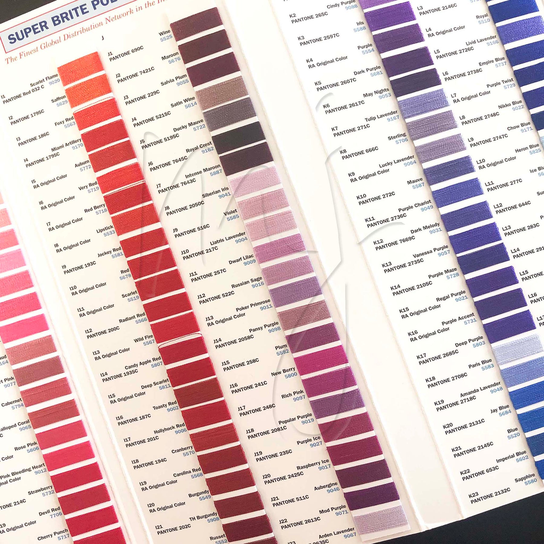 RobisonAnton Real Thread Polyester Color Chart MJ Supply
