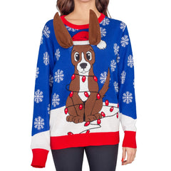 humorous christmas sweaters for dog parents