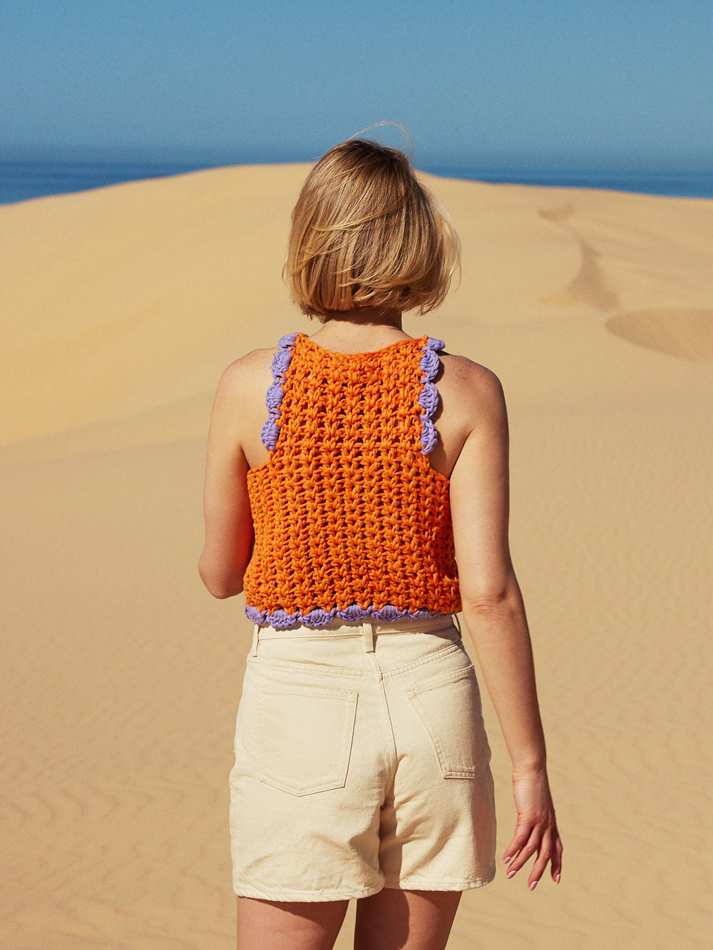 Learn to knit the Frankie Tank with Cardigang