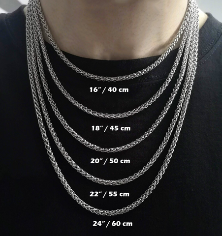 Chain / necklace length guide and chart - LAVINDREY