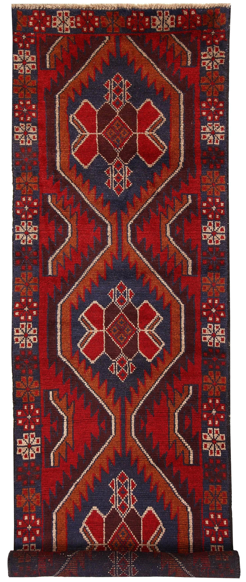 Qaleen Carpets Dark Red Baluchi 2' 5 x 7' 8 - No. 63754