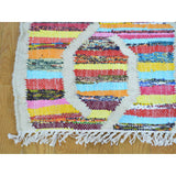 Shrugs Flat Weave 2'6"x8' Hand Woven Colorful Flat Weave Kilim Runner Oriental Rug