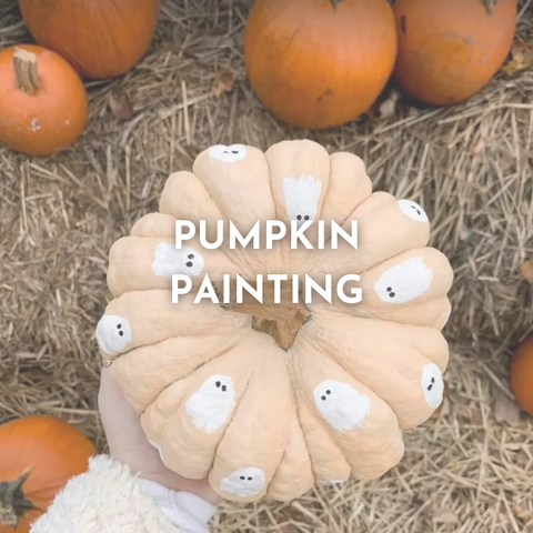 Pumpkin Painting - Halloween Ideas for kids