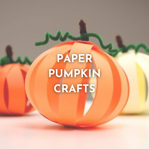 Paper pumpkin craft ideas - things to do with children this halloween