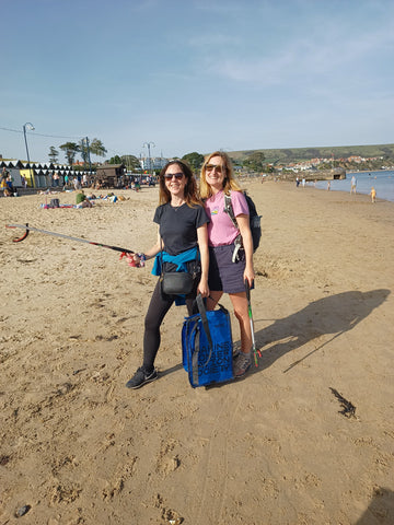 Waterside Holidays beach cleaning with Dorset Tea