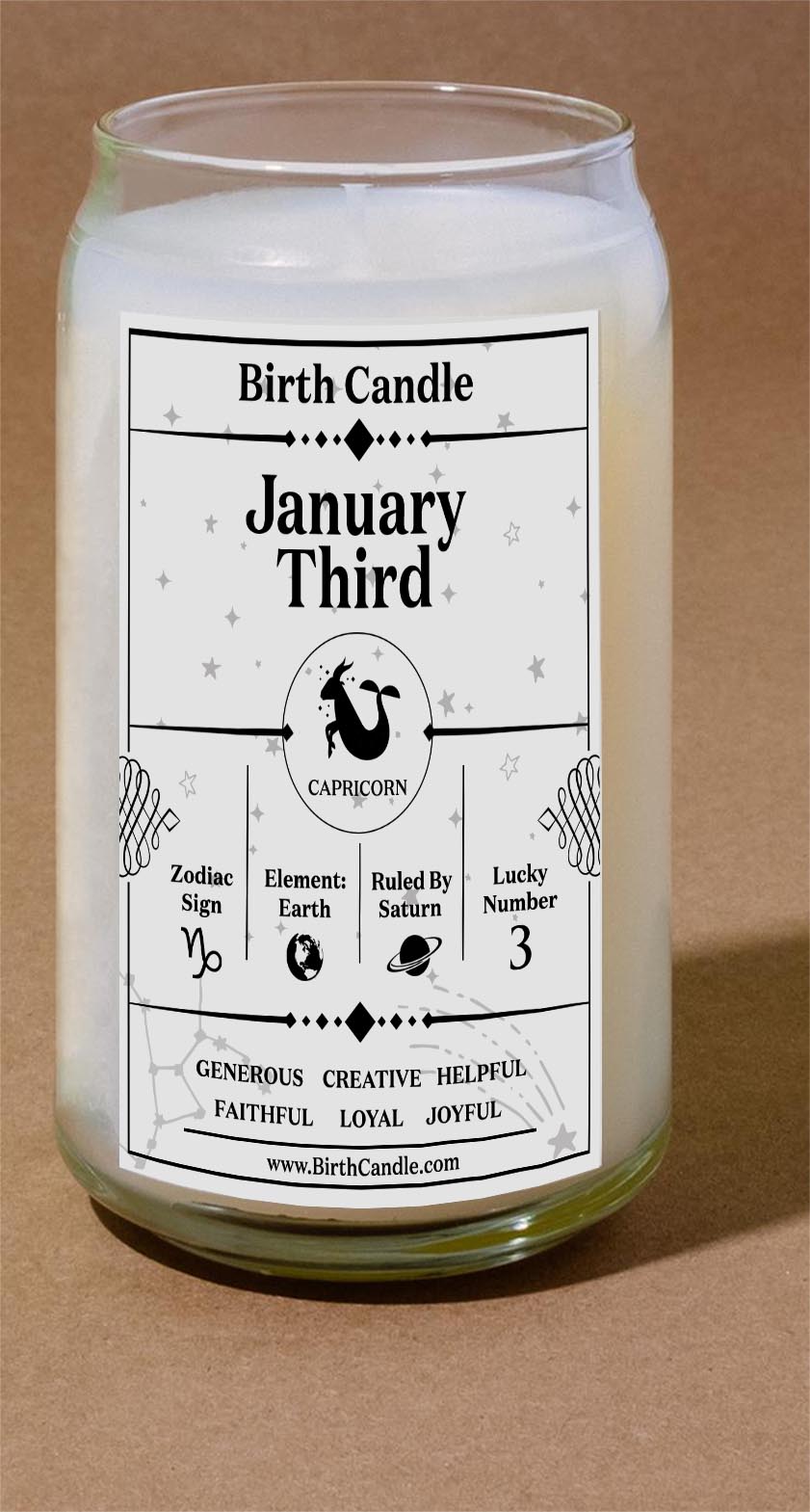 January Third Candle