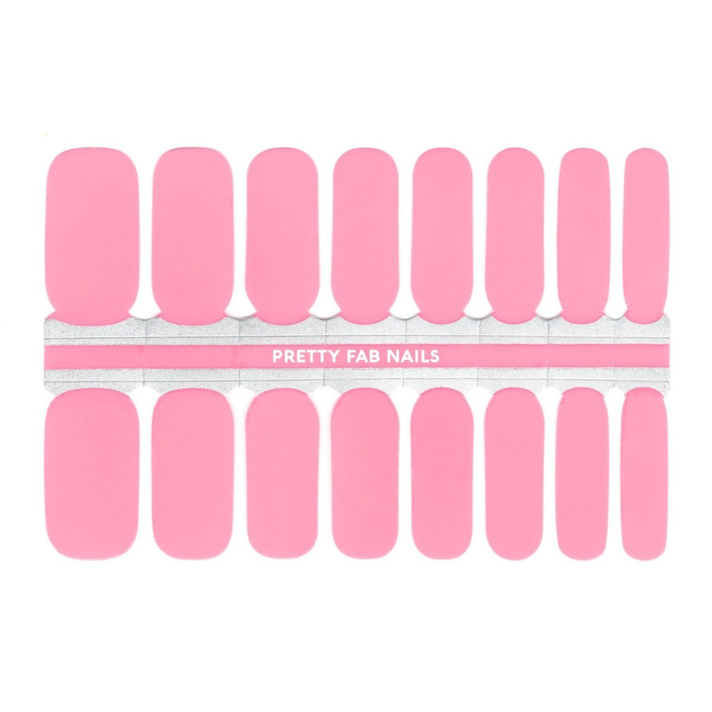 Bubblegum Pink Nail Polish Wraps – Pretty Fab Nails