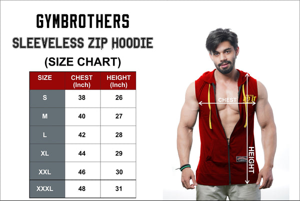 Size Chart Zip Hoodie