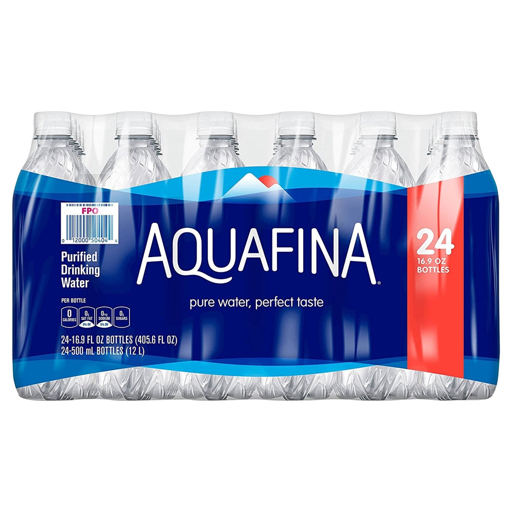 Aquafina Drinking Water, Purified 20 fl oz (1.25 pt) 591 ml