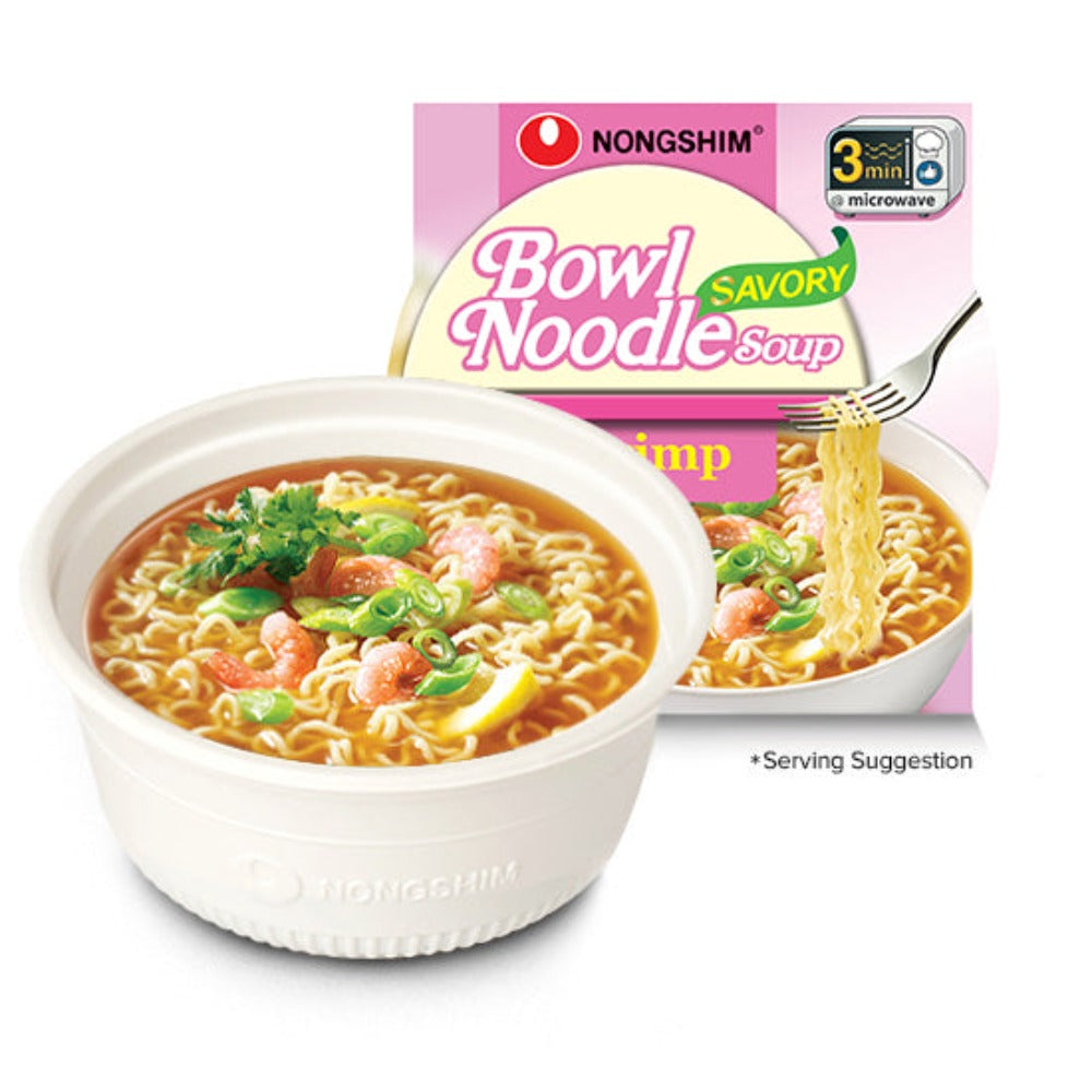 NongShim Bowl Noodle Soup Savory Chicken Box 3.03oz x 12, 농심 사발면 치킨맛 8 –  MEGAMART