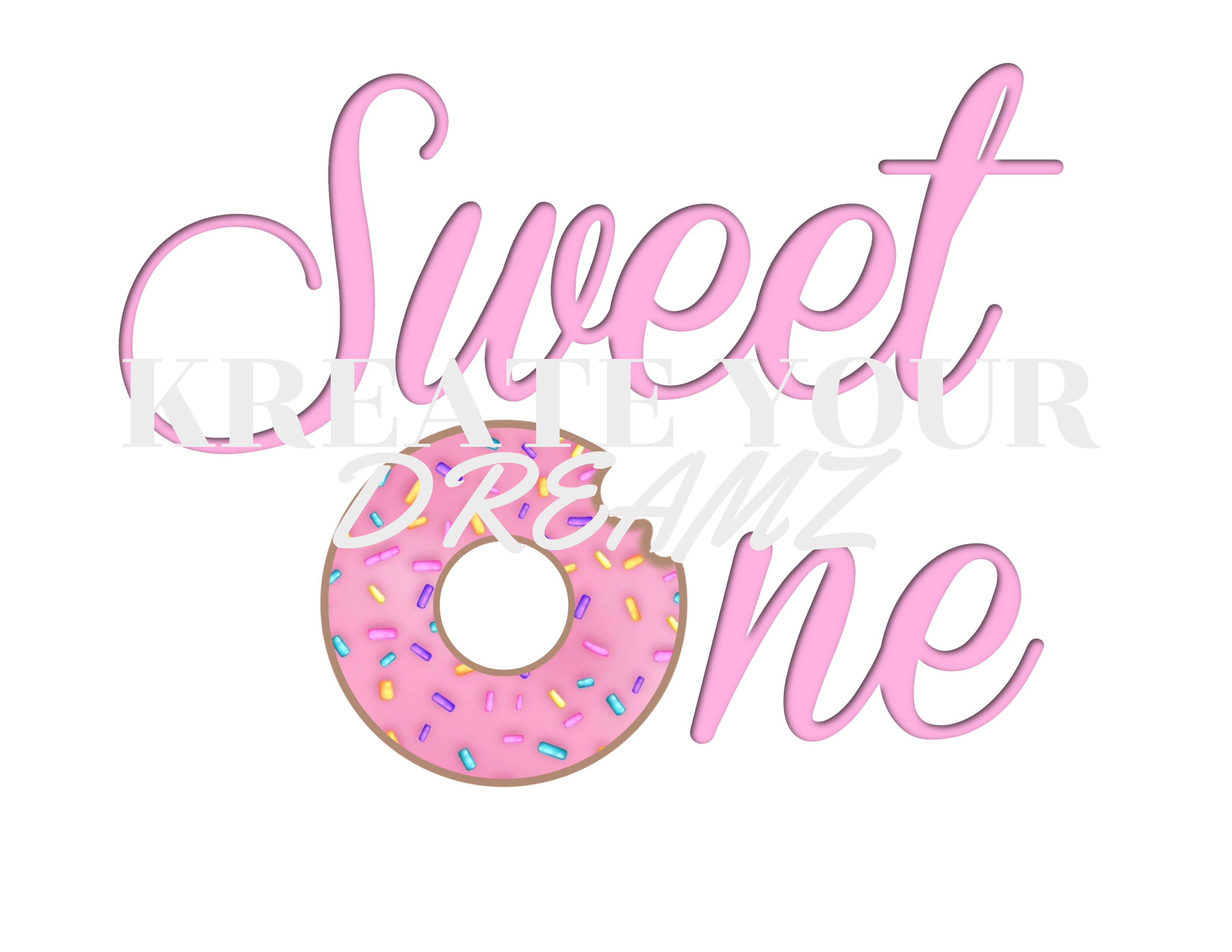 Download Donut Sweet One Sprinkles Svg Png Jpg Pdf Kreate Your Dreamz