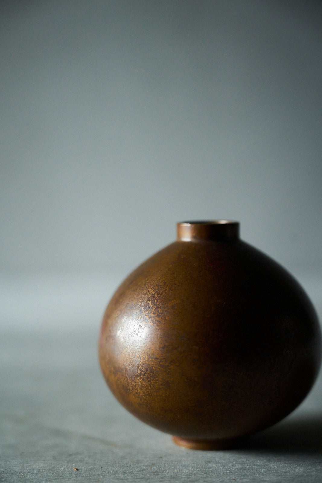 Cast Copper Flower Vase