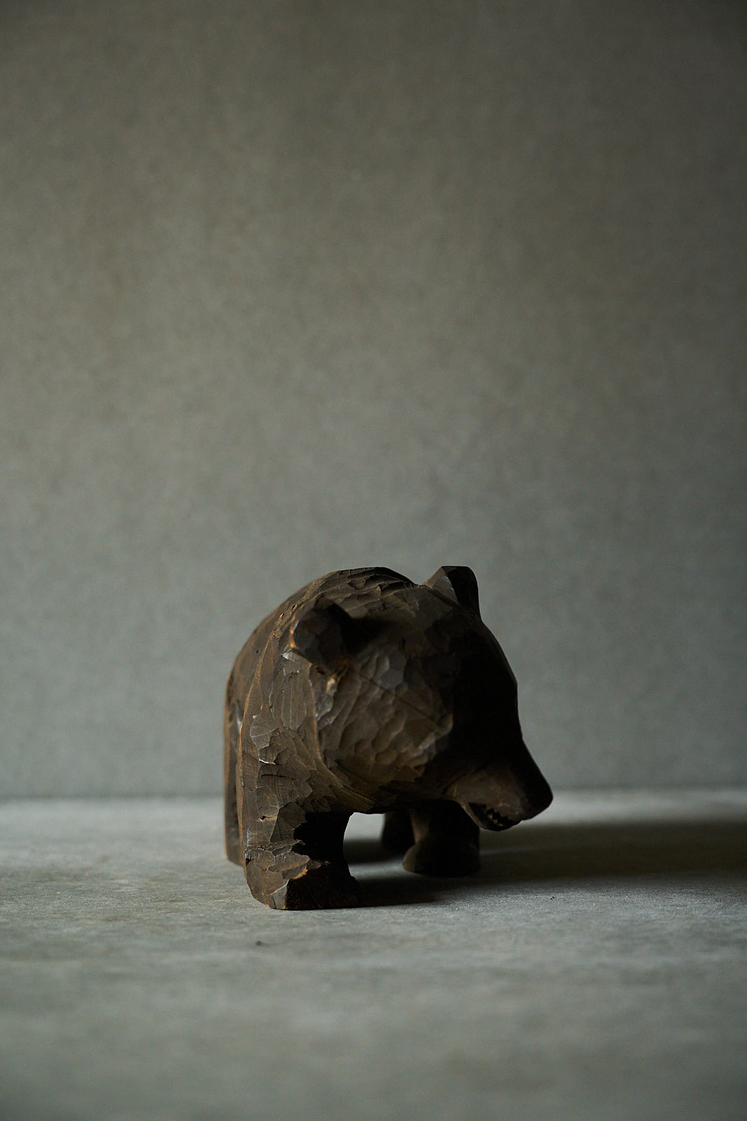 Unfinished Wooden Carving Bear