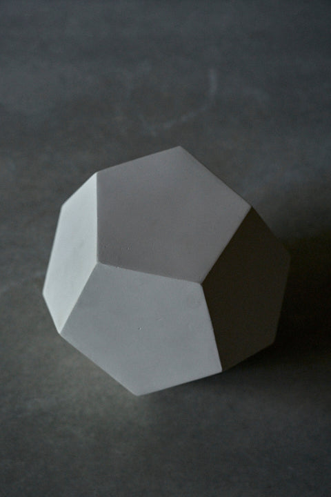 Dodecahedron Plaster Model