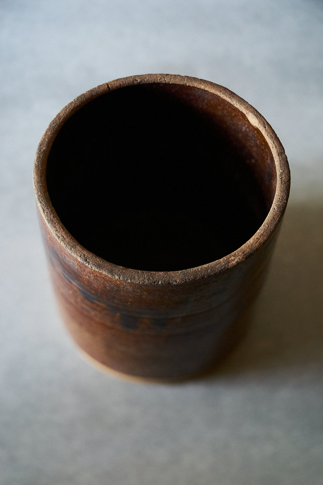Brown Glaze Herring Pot