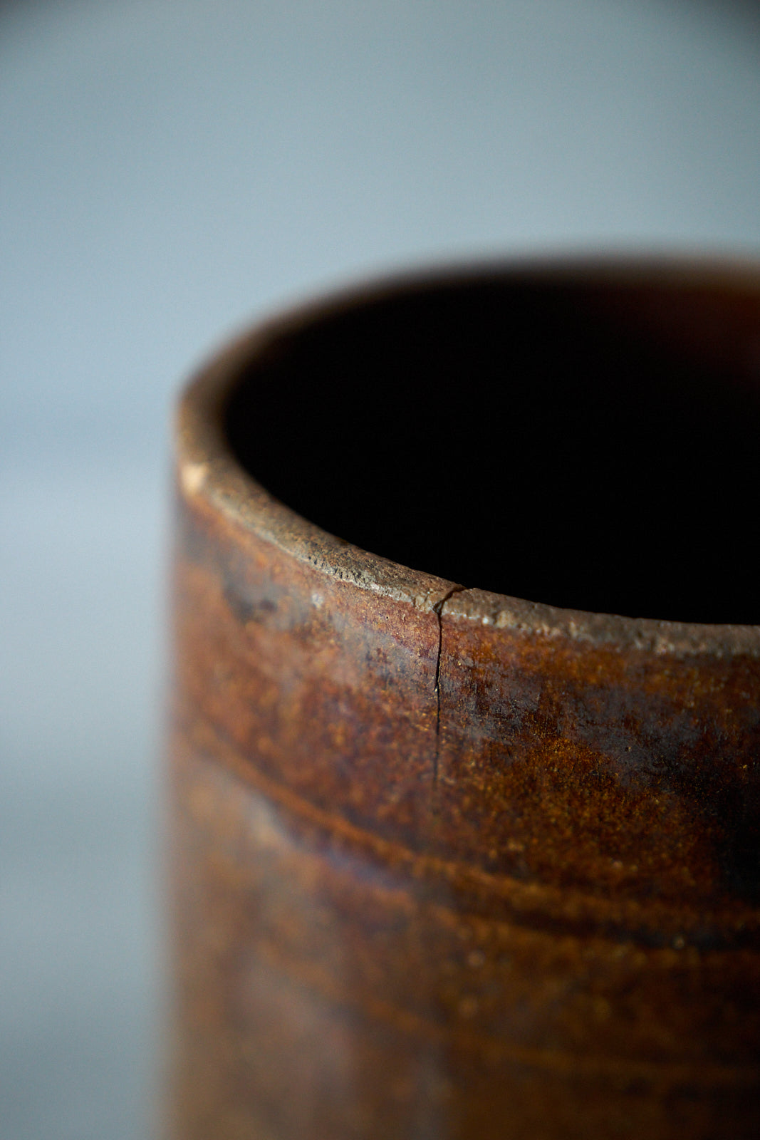 Brown Glaze Herring Pot