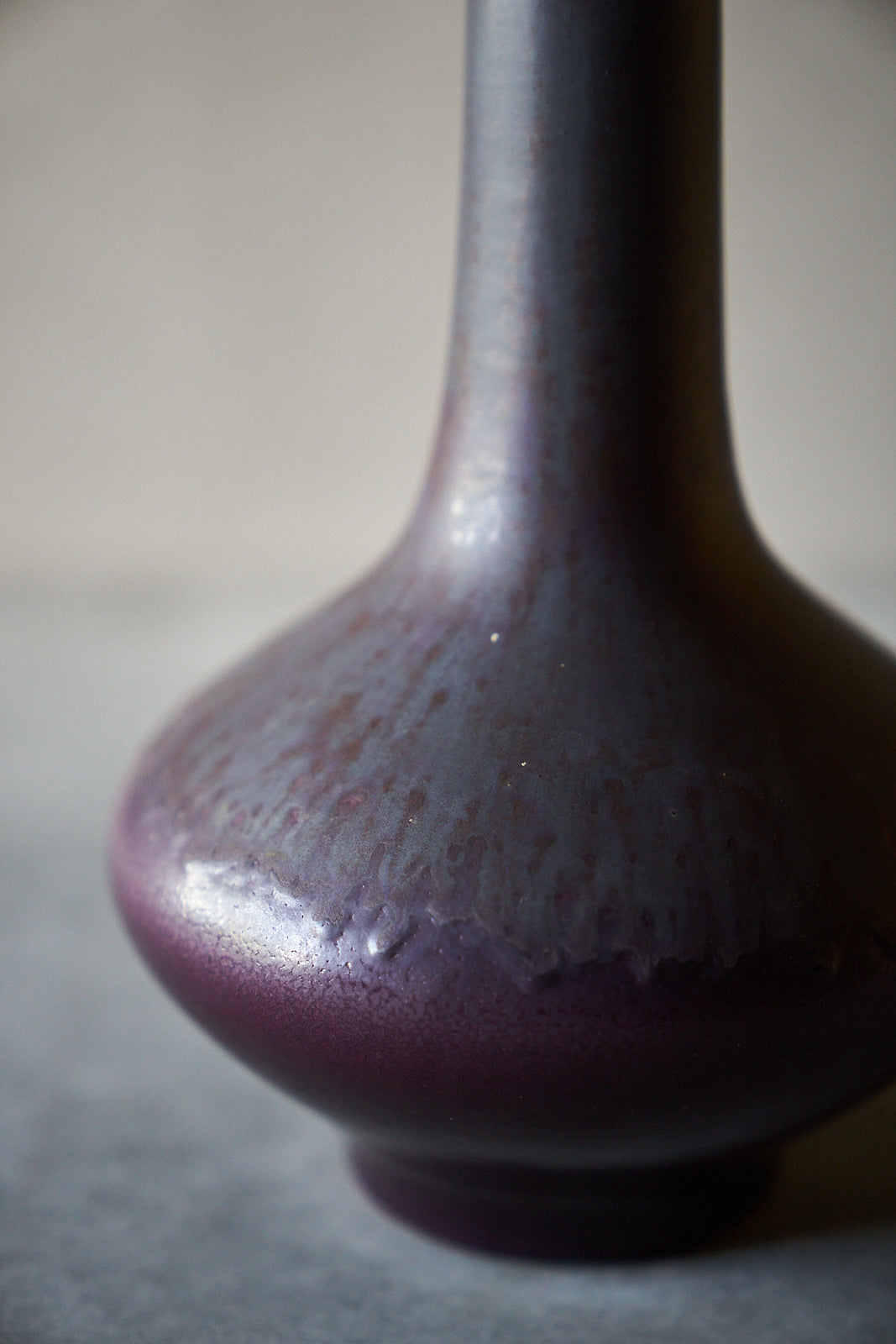 Purple Glaze Flower Vase FAT LAVA