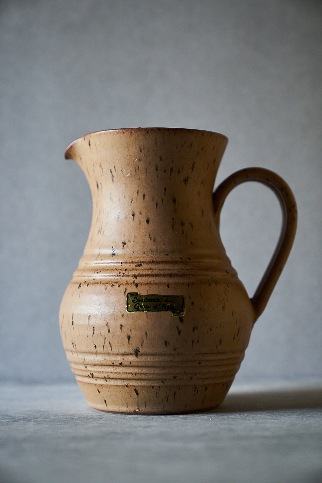 Le grau d'agde Light Brown Glaze Pitcher FAT LAVA