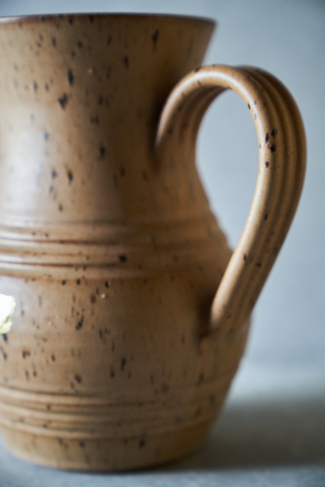 Le grau d'agde Light Brown Glaze Pitcher FAT LAVA