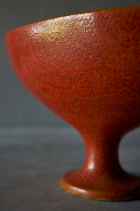 Red Glaze Japanese Flower Vase