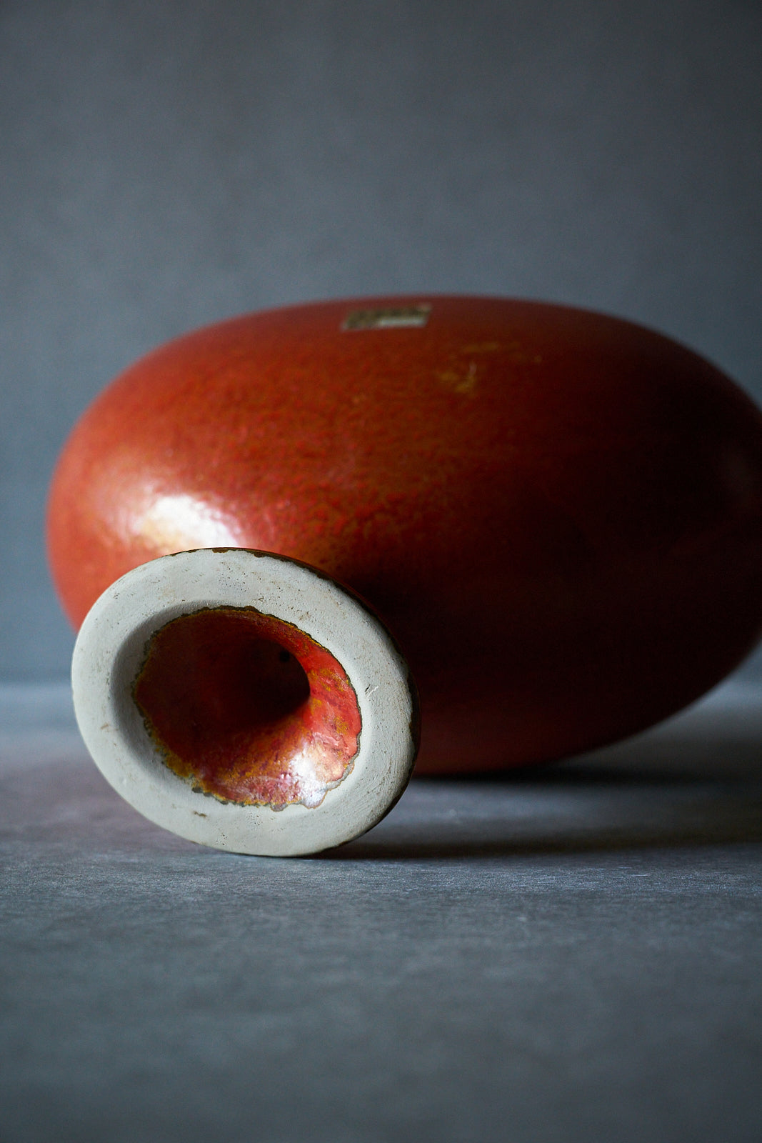 Red Glaze Japanese Flower Vase