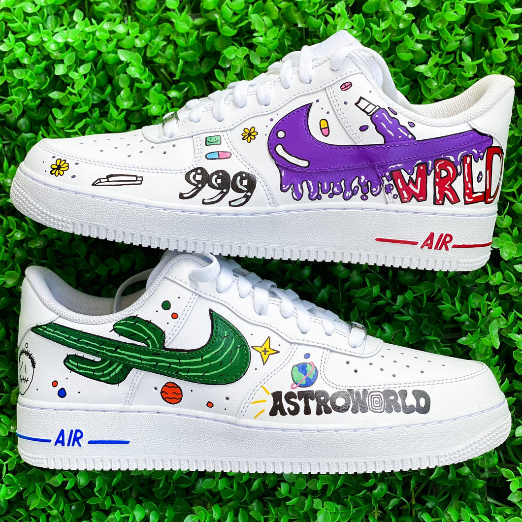 Astroworld X Juice Wrld Custom Nike Air 