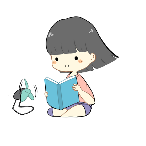 girl reading a book