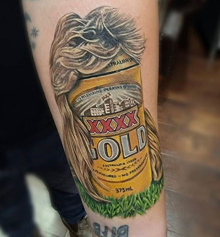 This tattoo celebrates Americas oldest brewery InkedMagazine beer  tattoos lager Yuengling tattoo can ink inked  Beer tattoos Beer can  Yuengling beer