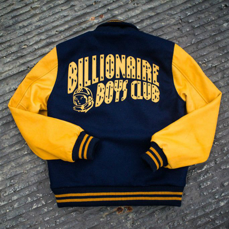 Navy Yellow Billionaire Boys Club printed fashion jacket – Premierviom