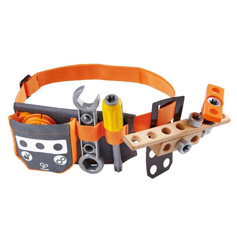 Black & Decker Junior 11 Piece Toy Tool Belt Set Kids Pretend Building  Playtime 