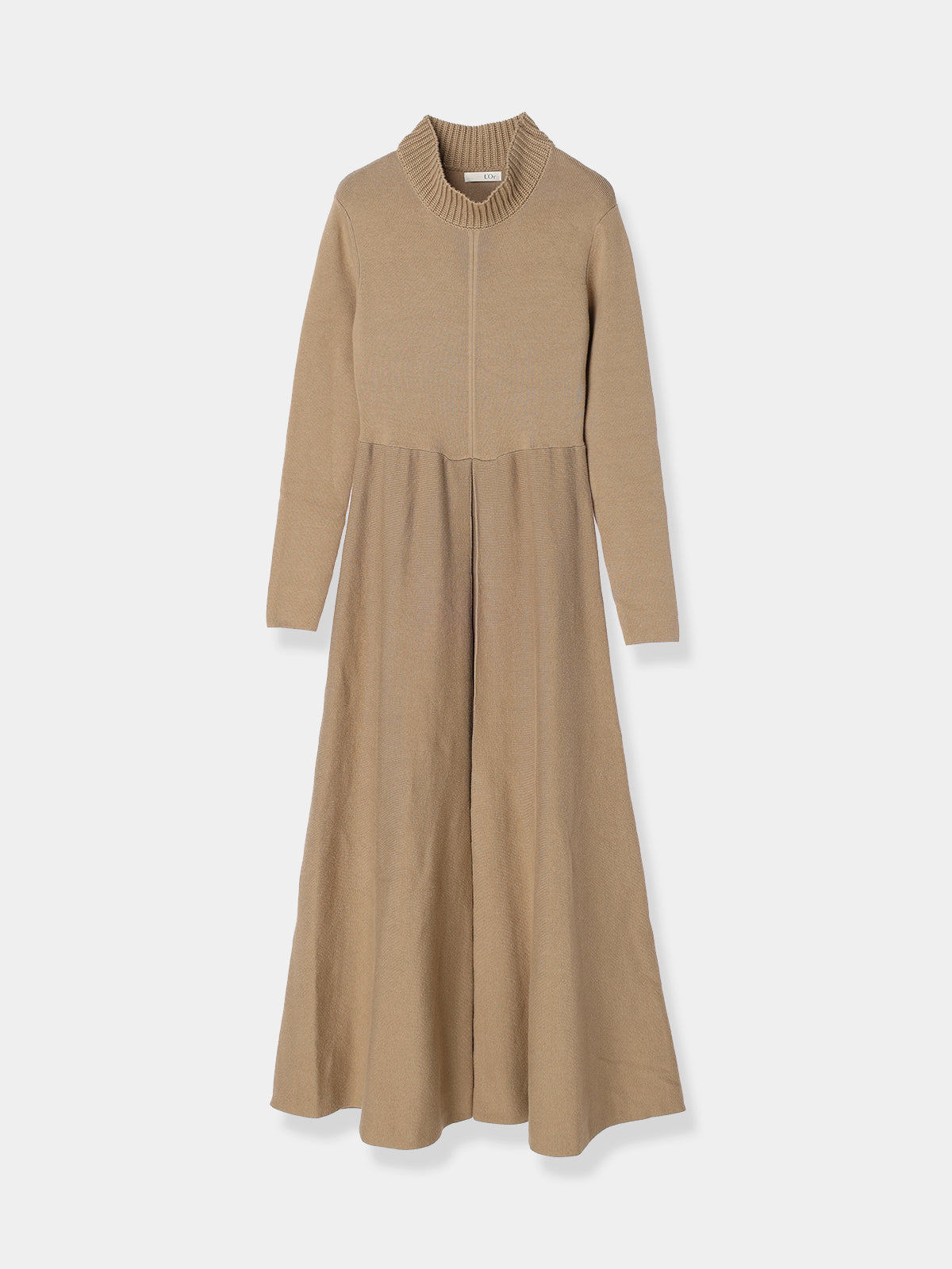 L'or Box pleats Knit Dress 楫真理子 - ロングワンピース