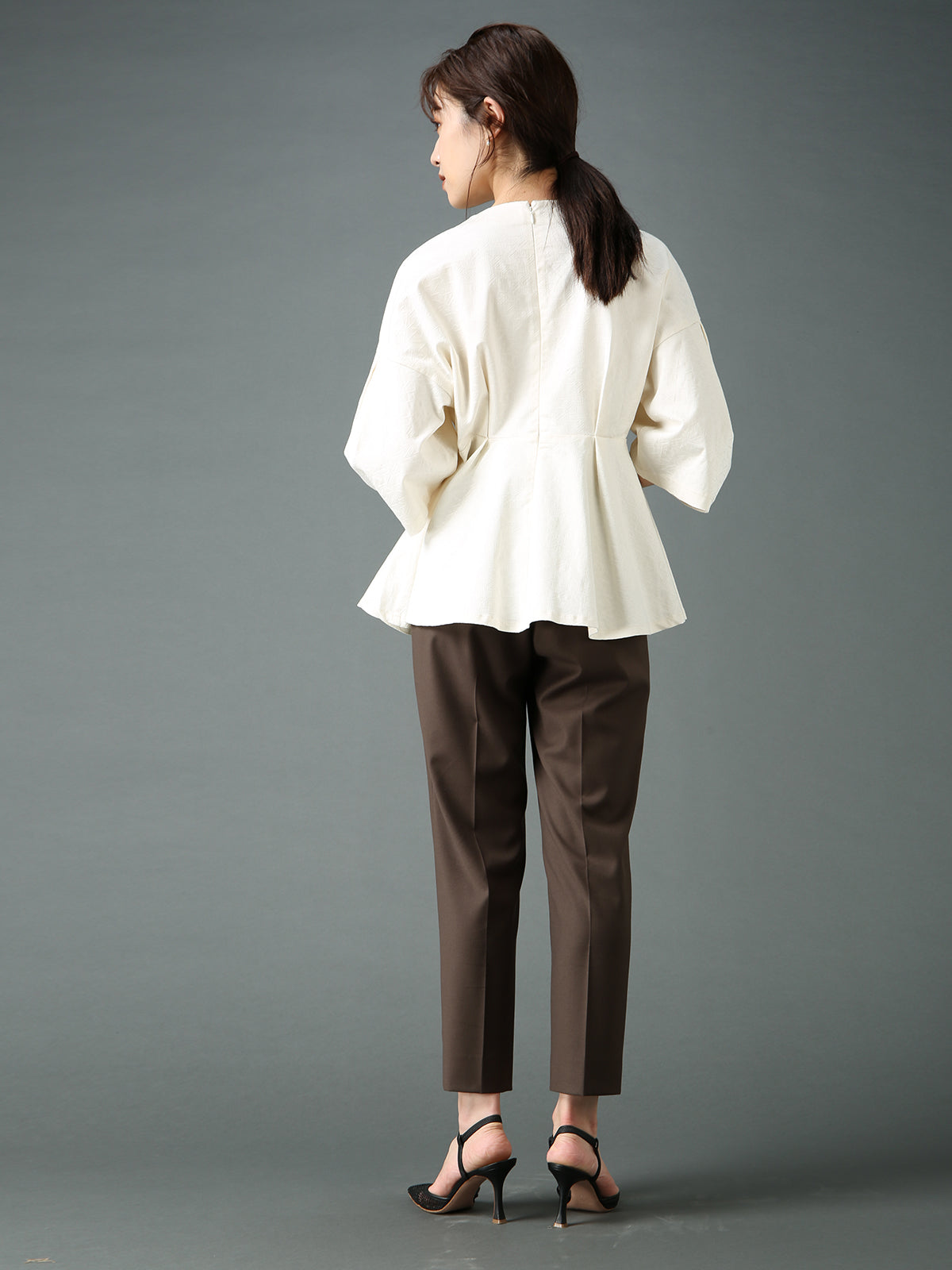L'Or Constructive Sleeve Blouse