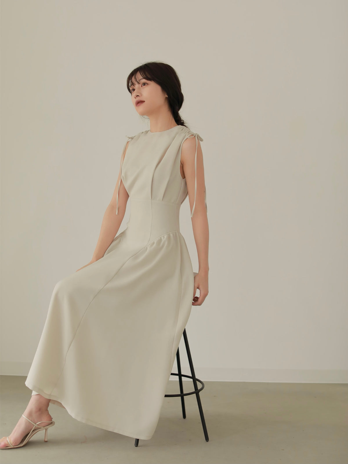 L´Or ロル かじまり Drawstring Medium Dress-