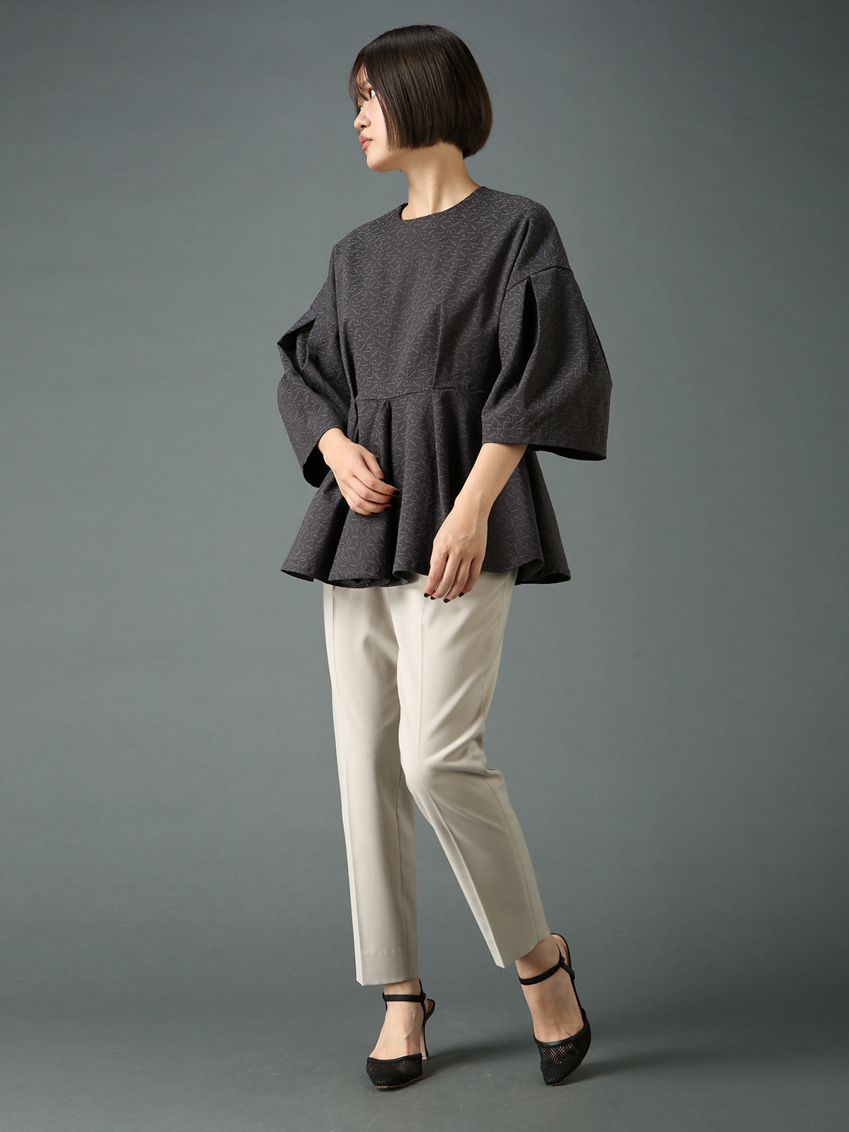 L'Or Constructive Sleeve Blouse