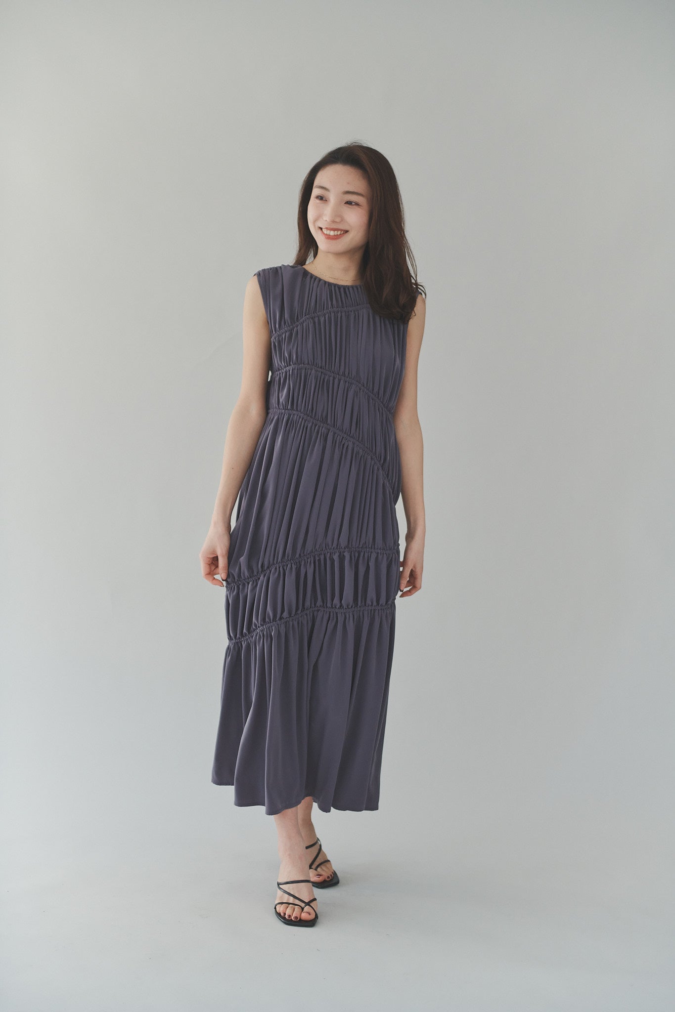 Random Shirring Dress lor | hartwellspremium.com