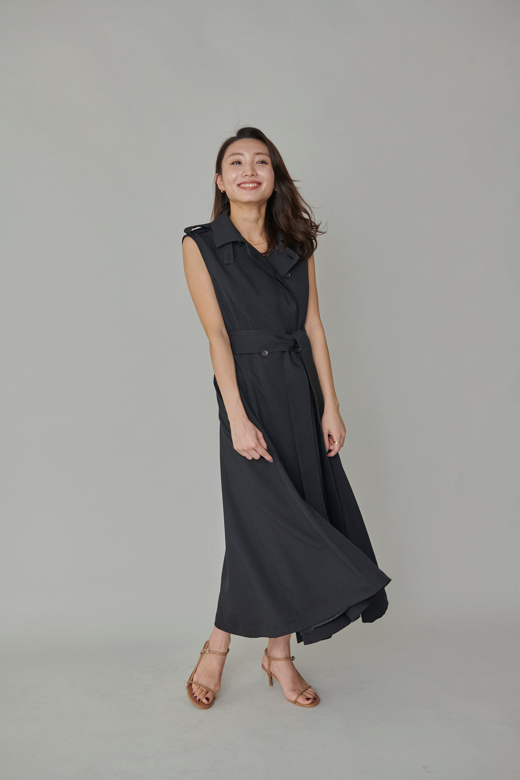 おすすめ特集 Sleeveless Coat Dress ブラウン ad-naturam.fr