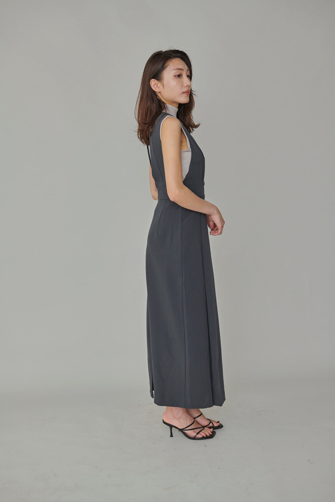L´Or I-line jumper skirt ブラックMサイズ-