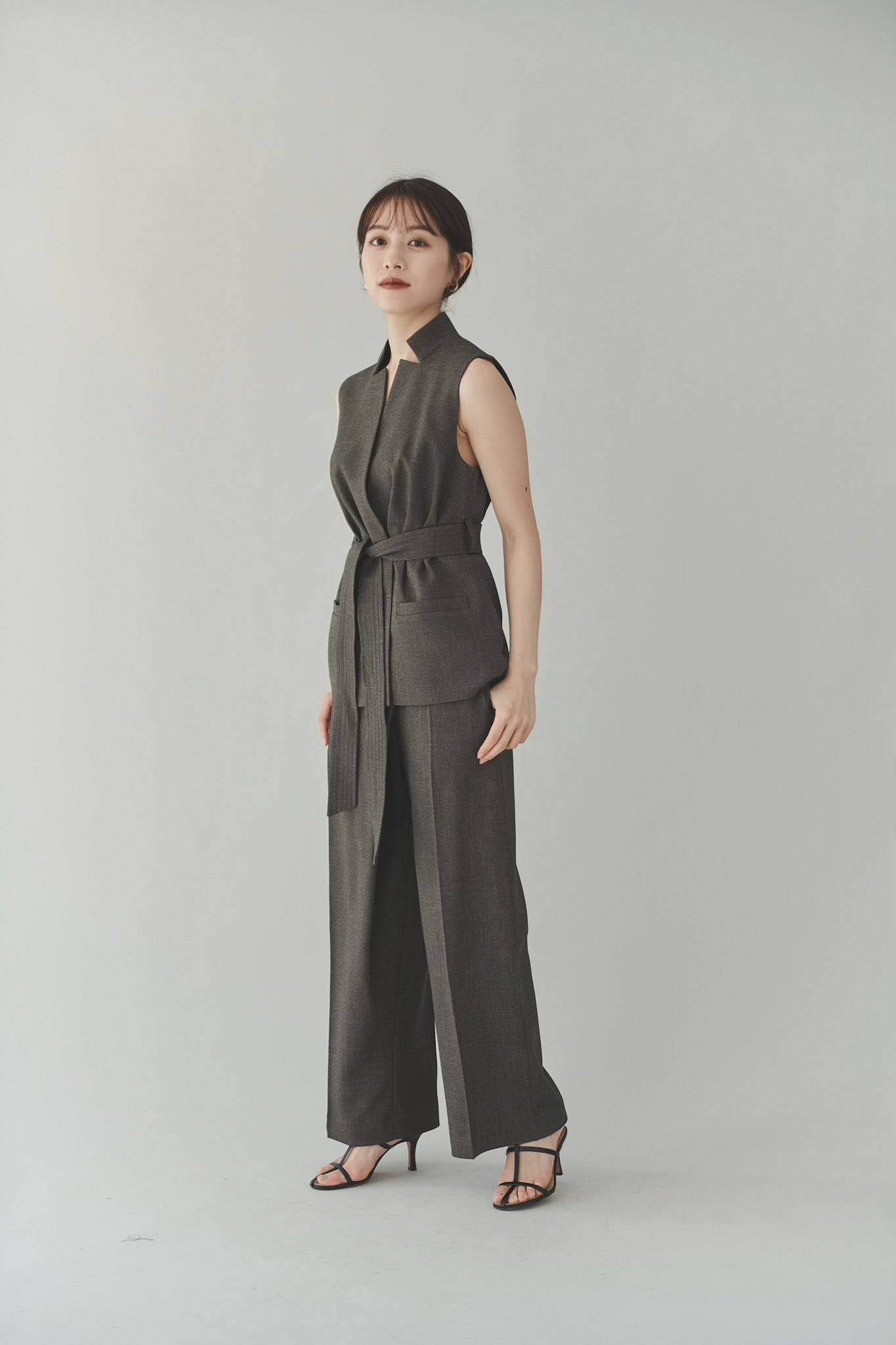 L'Or ロル Tailored jumpsuit ベージュ