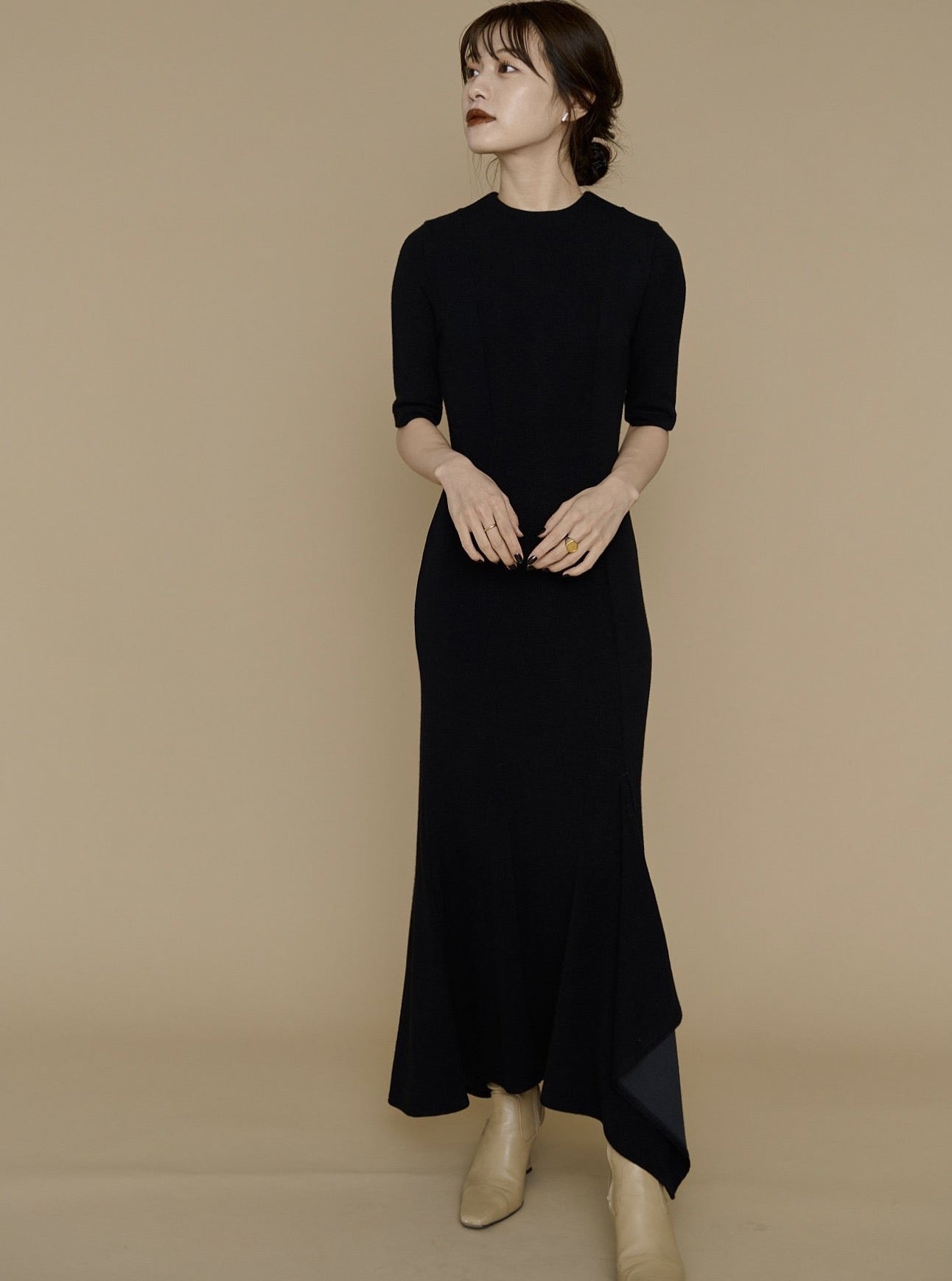 l'or ロル Mermaid Rib Dress かじまり 日本新品 www.m