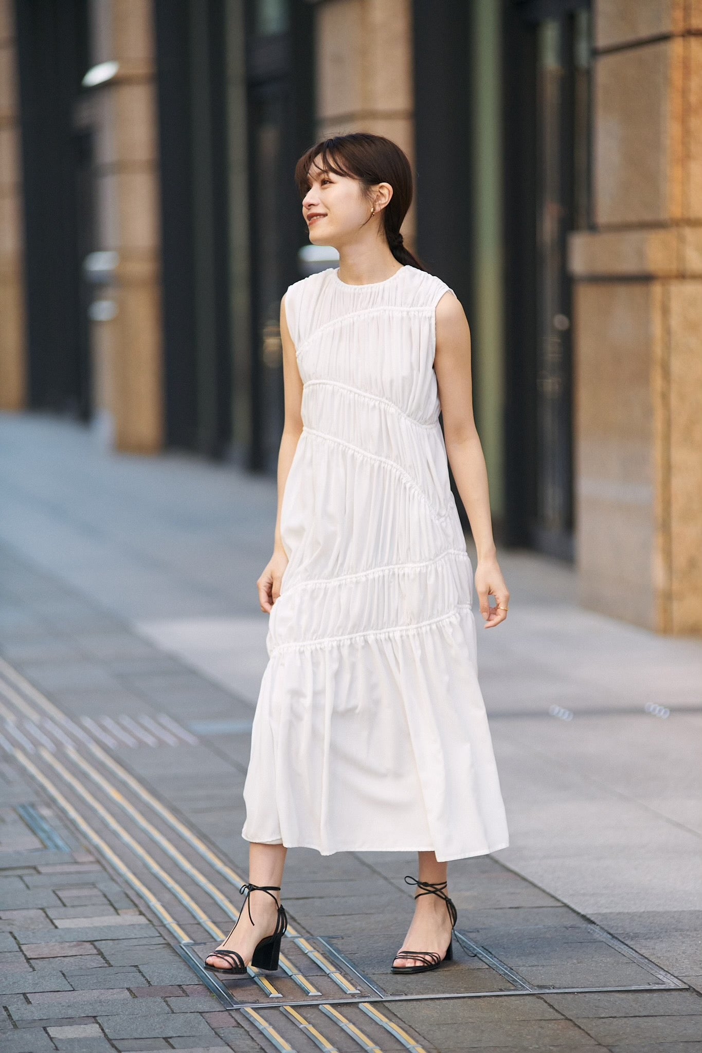 国内正規品 AMERI LACE SHIRRING DRESS | academiadevendasmb.com.br