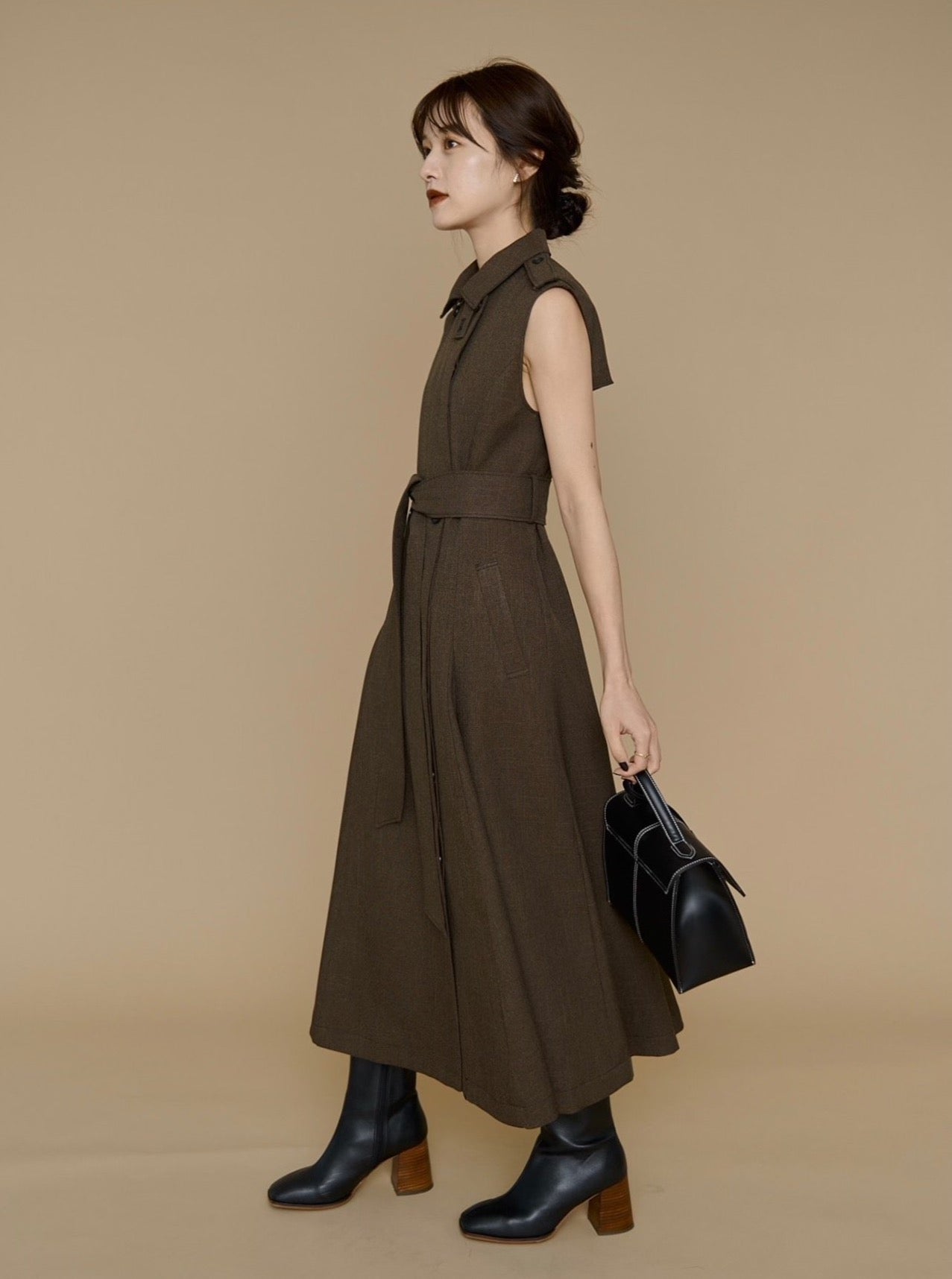 L'or Sleeveless Coat かじまり Dress