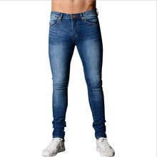 Load image into Gallery viewer, New Mens Jean Pencil Pants Fashion Men Casual Slim Fit Straight Stretch Feet Skinny Zipper Jeans For Male Hot Sell Trousers
