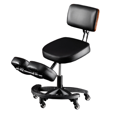 YOOMEMM Balance Chair with Backrest,Kneeling Chair with Casters, Improve  Sitting Posture with Adjustable Height & Angle, YDM-1458-2D