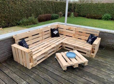 plank ironie musical Pallet Loungesets