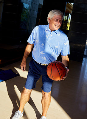 Fred Couples with basketball