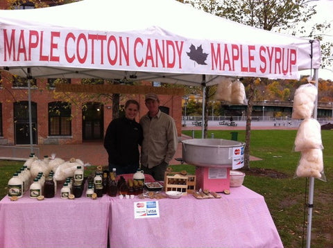 maple cotton candy, burlington farmers market, farmers markets, made in vermont, brigham hill maple, maple syrup, maple syrup vt, maple syrup vermont