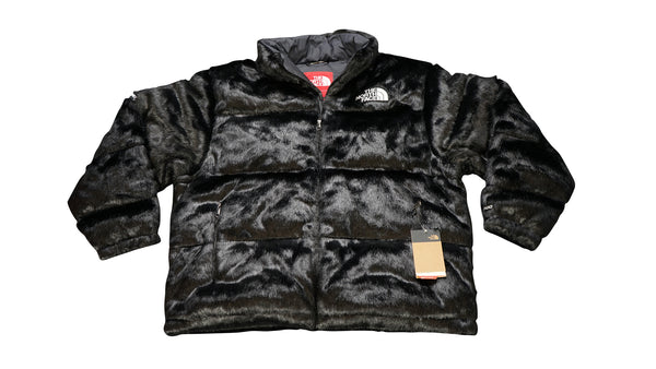 Supreme x The North Face Faux Fur Nuptse Jacket 'Black' | Men's Size M