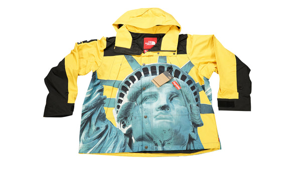 BRAND NEW SUPREME THE NORTH FACE STATUE OF LIBERTY MOUNTAIN JACKET BLACK -  LARGE